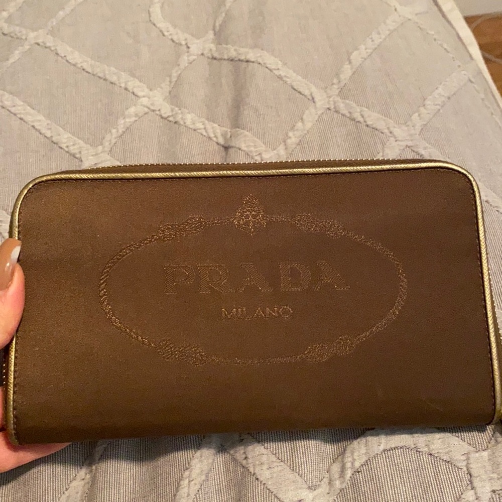 Authentic Prada zippy wallet